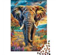 Elephant 1000 Piece Jigsaw Puzzle with Whimsical Design - A Charming Challenge for Adults And Kids Age 14 Years Up38x26cm/1000pcs