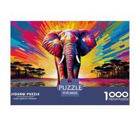 Elephant 1000 Piece Jigsaw Puzzles for Adults And Kids Gifts Brainteasing Games Beautiful Decoration 38x26cm/1000pcs