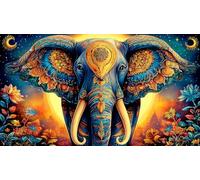 elephant 1000 Piece Jigsaw Puzzles for Adults Educational Games Jigsaw Puzzle Home Decoration for The Whole for Women, Gifts for Men 38x26cm/1000pcs