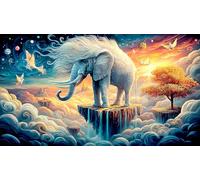 elephant 1000 Piece Jigsaw Puzzles for Adults Educational Games Jigsaw Puzzle Home Decors for The Whole for Women, Gifts for Men 38x26cm/1000pcs