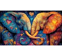 elephant 1000 Piece Jigsaw Puzzles for Adults Educational Games Jigsaw Puzzle Home Decors for The Whole for Women, Gifts for Men 38x52cm/1000pcs