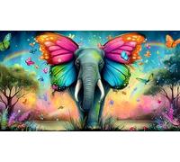 elephant 1000 Piece Jigsaw Puzzles for Adults Family Challenge Toys Jigsaw Puzzle Home Decors for The Whole for Women, Gifts for Menelephant38x52cm/1000pcs