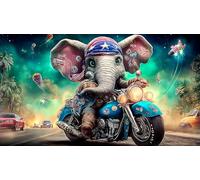 elephant 1000 Piece Jigsaw Puzzles for Adults Family Challenge Toys Jigsaw Puzzle Home Decors for The Whole for Women, Gifts for Menelephant38x52cm/1000pcs
