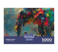 Elephant 1000 Piece Jigsaw Puzzles for Adults-Fun Educational Games Beautiful Decoration 70x50cm/1000pcs