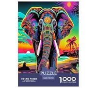 Elephant 1000 Piece Jigsaw Puzzles Fun Challenging Modern Wildlife Classic Educational Games for The Whole Gifts Suitable for Children & People Aged 14+ 70x50cm/1000pcs