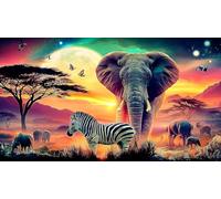elephant 1000 Piece Puzzle for Adults - Fun and Challenging Family Game Great Gift Idea Home Activity 75x50/1000pcs