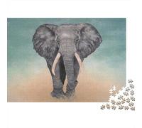 Elephant 1000 Pieces Adult Jigsaw Puzzles Festive Gifts Family Challenging Educational Challenge Home Decoration for Adults Gifts Ideas 1000pcs (75x50cm)