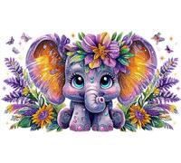 elephant 1000 Pieces Jigsaw Puzzles for Adults Challenging Game Jigsaw Puzzle Home Decoration for The Whole for Women, Gifts for Men 75x50cm/1000pcs