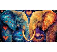 elephant 1000 Pieces Jigsaw Puzzles for Adults Challenging Game Jigsaw Puzzle Home Decors for The Whole for Women, Gifts for Men 38x26cm/1000pcs