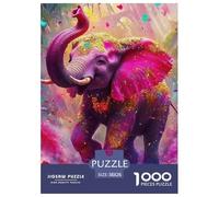 Elephant 1000 Pieces Jigsaw Puzzles For Adults Educational Games Stress Relieving Entertainment Cultivate The Spirit of Teamwork for Men, Women, Elders, Seniors 38x26cm/1000pcs