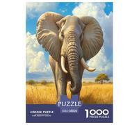 Elephant 1000 Pieces Jigsaw Puzzles For Adults Educational Games Stress Relieving Entertainment Exercise The Memory of The Brain for Adults And Kids, Age 12 Years Up 38x26cm/1000pcs
