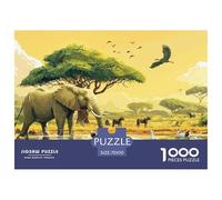 Elephant 1000 Pieces Jigsaw Puzzles For Adults Family Challenge Toys Stress Relieving Entertainment Exercise The Memory of The Brain for Adults And Kids, Age 12 Years Up 70x50cm/1000pcs