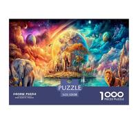 Elephant 1000 Pieces Jigsaws for Adults Educational Games Birthday Gifts for Women And Man Challenge High Difficulty 52x38cm/1000pcs