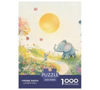 Elephant 1000 Pieces Premium Jigsaw Age 14+ for Adults Quirky, Abstract Design, Fun Details, Educational, Challenging 70x50cm/1000pcs