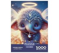 Elephant 1000 Pieces Premium Jigsaw Animal Age 12+ Quirky, Abstract Design, Home Decoration, Educational, Challenging 38x26cm/1000pcs