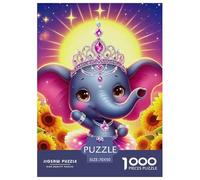 Elephant 1000 Pieces Premium Jigsaw Animal for Adults Gifts Quirky, Abstract Design, Home Decoration, Educational, Challenging 70x50cm/1000pcs