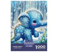 Elephant 1000 Pieces Premium Jigsaw Animal for Adults Quirky, Abstract Design, Fun Details, Educational, Challenging 38x26cm/1000pcs