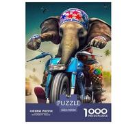 Elephant 1000 Pieces Premium Jigsaw Animal for Adults Quirky, Abstract Design, Fun Details, Educational, Challenging Puzzle Games 70x50cm/1000pcs