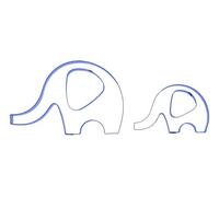 Elephant #2 Cutter - Mummy and Baby - Bien Collection - Stainless Steel - Valley Cutter Company - Sugarcraft, Cake Decorating