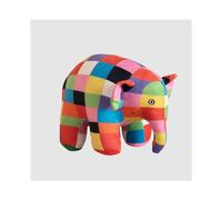(Elephant A) Cute Elmer's Colors Elephant Plush Toy Soft And Huggable Stuffed Animal