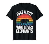Elephant Addict Just A Boy Who Loves Elephants Wild T-Shirt