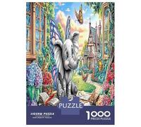 Elephant Adventure 1000 Piece Animal Jigsaw Puzzles for Puzzles 1000 Pieces Jigsaw for Adults Challenging Family Puzzle Game Puzzles for Adults Gifts 70x50cm/1000pcs
