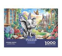 Elephant Adventure 1000 Piece Jigsaw Puzzle - Professional Finish - Large Format Paper Puzzle 38x26cm/1000pcs