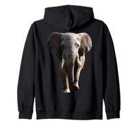 Elephant Africa Safari Wilderness Animal Cute Elephants Zip Hoodie
