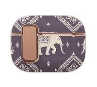 Elephant And Aztec Indian Pattern Hard Shell Case Skin Accessories Cover with Secure Lock Clip Compatible with AirPods Pro 2