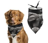 Elephant and Butterfly Spring Summer Dog Bandanas Soft, Dog Scarf Washable Triangle, Pet Bandana Cute Outdoor Accessories for Small Dogs Cat Pet