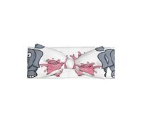 Elephant and Piggie Baby bow headband, a hair accessory for newborns and infants, suitable for babies 0-6 months old