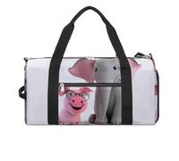 Elephant And Piggie Gym Bag for Men Women, Waterproof Gym Tote Bags, Large Duffel Bag for Travel Workout