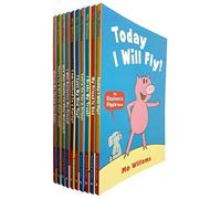 Elephant and Piggie Series 10 Books Collection Set By Mo Willems (Today I Will Fly, My Friend Is Sad, I Broke My Trunk, Let's Go for a Drive, I Love My New Toy, I Am Invited to a Party and More)