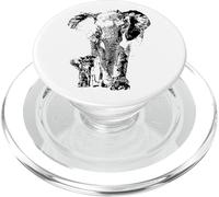 Elephant Animal Friend Save The Elephants PopSockets PopGrip for MagSafe