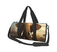 Elephant Animals Duffel Bags for Women Men, Foldable Travel Totes Bag for Airplane Essentials, Weekender Overnight Bags Large Sport Gym Bag Carry On Luggage Bag with Strap
