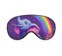 Elephant Art Stars Rainbow Fashion Sleep Eye Mask Soft Covers for Sleeping with Adjustable Strap