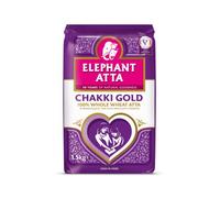 Elephant Atta Chakki Gold Chapatti Flour | Atta | Premium Flour | Naan Flour | Roti Flour | Chakki Atta | Chakki Flour | Chaki Flour | Plain Flour | (1.5kg)