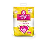 Elephant Atta Medium Atta Flour with Vitamin D | Atta | Vitamin D | Chapatti Flour | (10kg)