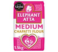 Elephant Atta Medium Chapatti Flour 1.5kg - Atta Flour for Roti, Naan & Chapattis