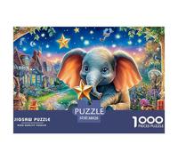 Elephant Balloon RideUltimate Challenge Jigsaw Puzzles for Adults Conquer The 1000-Piece (Advanced) Impossible, Hard, And Difficult Challenging Puzzle Educational Games - This Is The Pinnacle Gift Ji