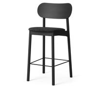 Elephant Barstool Black/ Anthracite Gray Bouclé