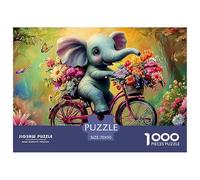 Elephant Biker 1000 Piece Adults Puzzle Kids Age Games Gifts Birthday Home Decoration Decompression 70x50cm/1000pcs