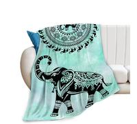 Elephant Blanket Soft Cozy Elephants Throw Blanket Gifts for Women Girls Super Plush Warm Elephant Stuff Lightweight Fleece Flannel Gift Blankets for Kids Adults 50"X40"