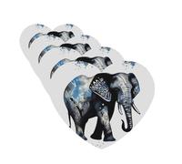 Elephant-Blue Black Car Air Freshener Cards for Women Men 4 Pack Cute Car Accessories Long Lasting Scent Car Diffuser Hanging Auto Aromatherapy Tablets Car Fresheners Gifts