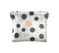 Elephant Blue Cloud Pu Leather Change Purse Small Coin Pouch Change Holder for Coins, Simple Dots, Pattern