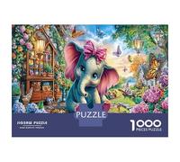 Elephant Bubble Jigsaw Puzzles Puzzle for Adults Kids. 1000 Piece Animal Impossible Challenge Toy Educational Game Home Decoration for Educational Games Gifts 70x50cm/1000pcs