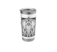 Elephant Bull Geometric Sacred Geometry Trippy Stainless Steel Insulated Tumbler