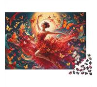 Elephant Butterfly 1000 Pieces Mini Jigsaw Puzzle for Adults