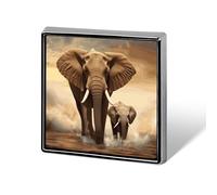 Elephant Button Pin Funny Cute Brooch Pins Personalized Square Lapel Pin Badges Alloy Pinback Button Badge Novelty Backpack Pins for Jackets Hat Bags Chrismas Birthday Gift