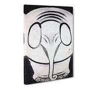 Elephant By Ito Jakuchu Asian Japanese Canvas Wall Art Print Ready to Hang, Framed Picture for Living Room Bedroom Home Office Décor, 24x16 Inch (60x40 cm)